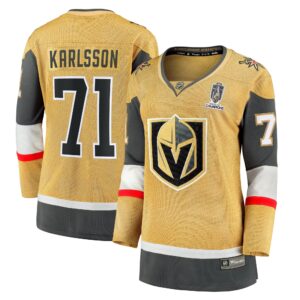 William Karlsson Vegas Golden Knights Women's 2023 Stanley Cup Champions Home Breakaway Player Jersey - Gold