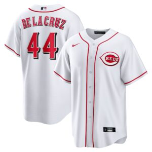 Cincinnati Reds Elly De La Cruz #44 White Home Replica Jersey