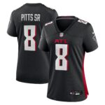 Women's Atlanta Falcons Kyle Pitts Sr. #8 Black Game Jersey