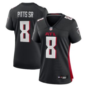 Women's Atlanta Falcons Kyle Pitts Sr. #8 Black Game Jersey