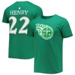 Men's Derrick Henry Green Tennessee Titans St. Patrick's Day Icon Player T-Shirt