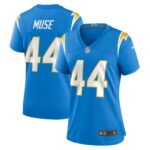 Tanner Muse Los Angeles Chargers Women's Team Game Jersey -  Powder Blue