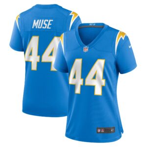 Tanner Muse Los Angeles Chargers Women's Team Game Jersey -  Powder Blue