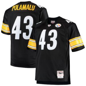 Troy Polamalu Pittsburgh Steelers  Big & Tall 2005 Retired Player Replica Jersey - Black