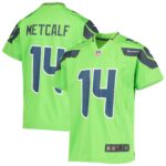 DK Metcalf Seattle Seahawks Youth Game Jersey - Neon Green