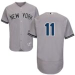 New York Yankees #11 Brett Gardner Grey Flexbase Collection Stitched Jersey
