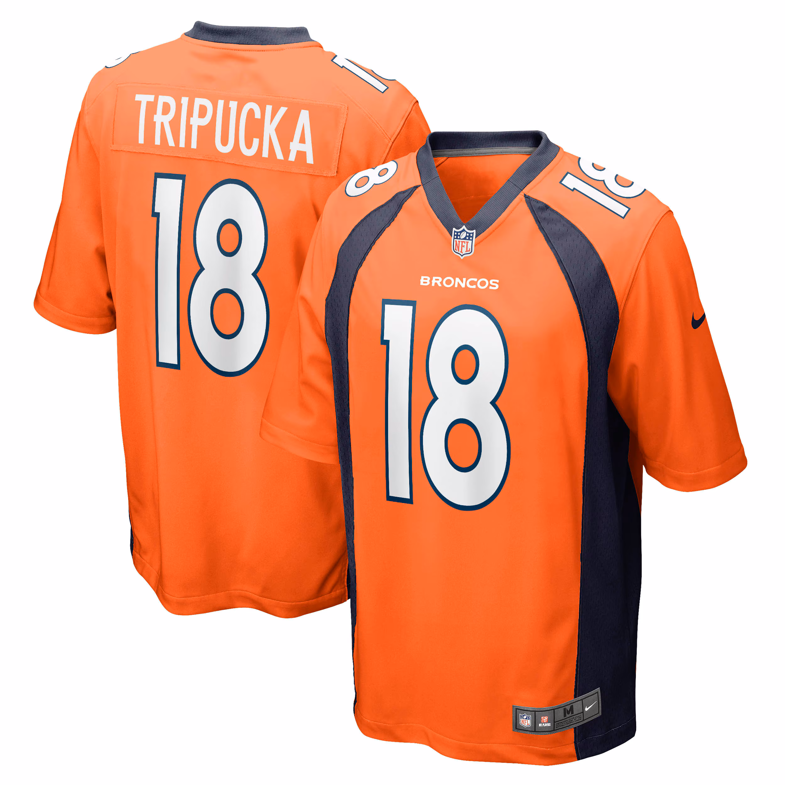 Frank Tripucka Denver Broncos Retired Player Jersey - Orange