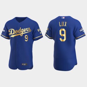 Gavin Lux Los Angeles Dodgers 2021 Gold Program World Series Champions Flexbase Jersey - Royal