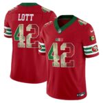 Ronnie Lott # 42 San Francisco 49ers Mexico Vapor Limited Jersey V4 - All Stitched