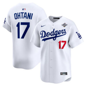 Shohei Ohtani #17 Los Angeles Dodgers 2025 World Series Home Limited Player Jersey - White