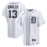 Dillon Dingler #13 Detroit Tigers Home Replica Jersey - White