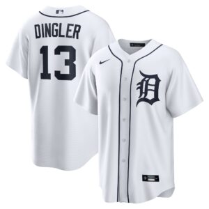 Dillon Dingler #13 Detroit Tigers Home Replica Jersey - White