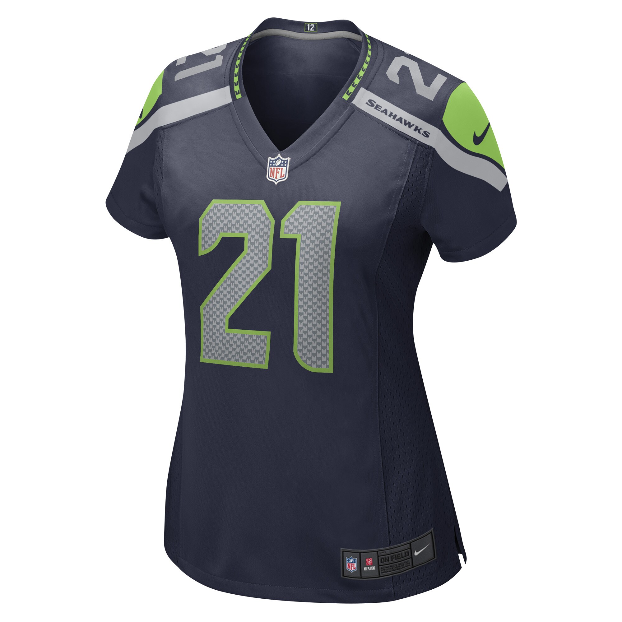 Artie Burns Seattle Seahawks Women's Game Player Jersey - College Navy - Image 2