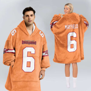 Adult B.M 6 Tampa Bay Football Unisex Blanket Hoodie