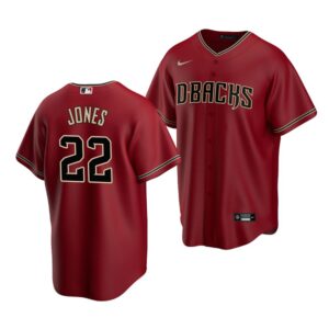 Men's Arizona Diamondbacks #22 Druw Jones 2022 Draft Jersey Red Alternate
