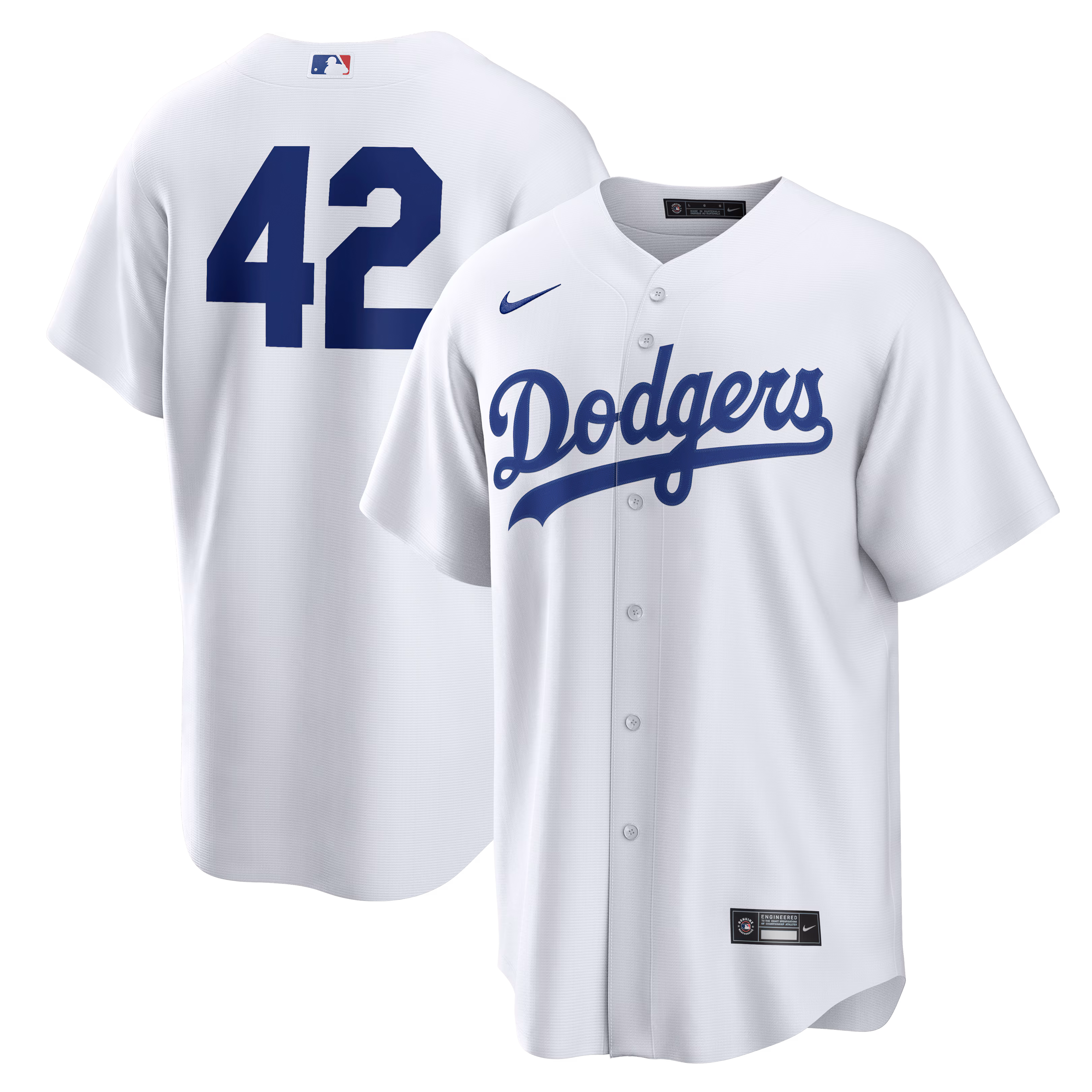 Men's Los Angeles Dodgers White Home 2026 Jackie Robinson Day Replica Jersey