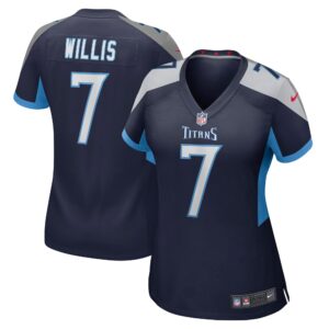 Malik Willis Tennessee Titans  Women's Player Game Jersey - Navy