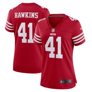 Tayler Hawkins San Francisco 49ers  Women's Game Player Jersey - Scarlet