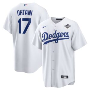 Shohei Ohtani #17 Los Angeles Dodgers 2025 World Series Home Replica Player Jersey - White