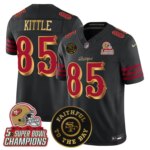 George Kittle #85 San Francisco 49ers SF 2025 "Rivalries" 5x Champions & Faithful To The Bay Patch Vapor Limited Jersey - All Stitched