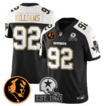 Quinnen Williams # 92 Dallas Cowboys Vapor Limited Gold Jersey - John Madden Patch - All Stitched