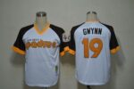 Mitchell And Ness San Diego Padres #19 Tony Gwynn White Throwback Stitched Jersey