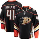 Anthony Stolarz Anaheim Ducks Home Breakaway Player Jersey - Black
