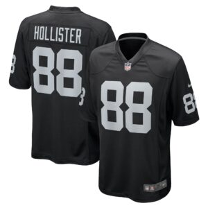 Jacob Hollister Las Vegas Raiders  Game Player Jersey - Black