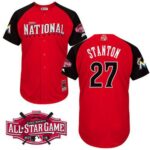 Miami Marlins #27 Giancarlo Stanton Red 2015 All-Star National League Stitched Jersey