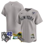 Team New York Yankees Jackie Robinson Patch Collection Limited Jersey - Gray