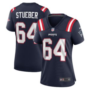 Andrew Stueber New England Patriots Women's Game Player Jersey - Navy