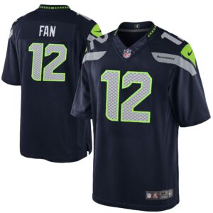 12s Seattle Seahawks Youth Game Jersey - Navy