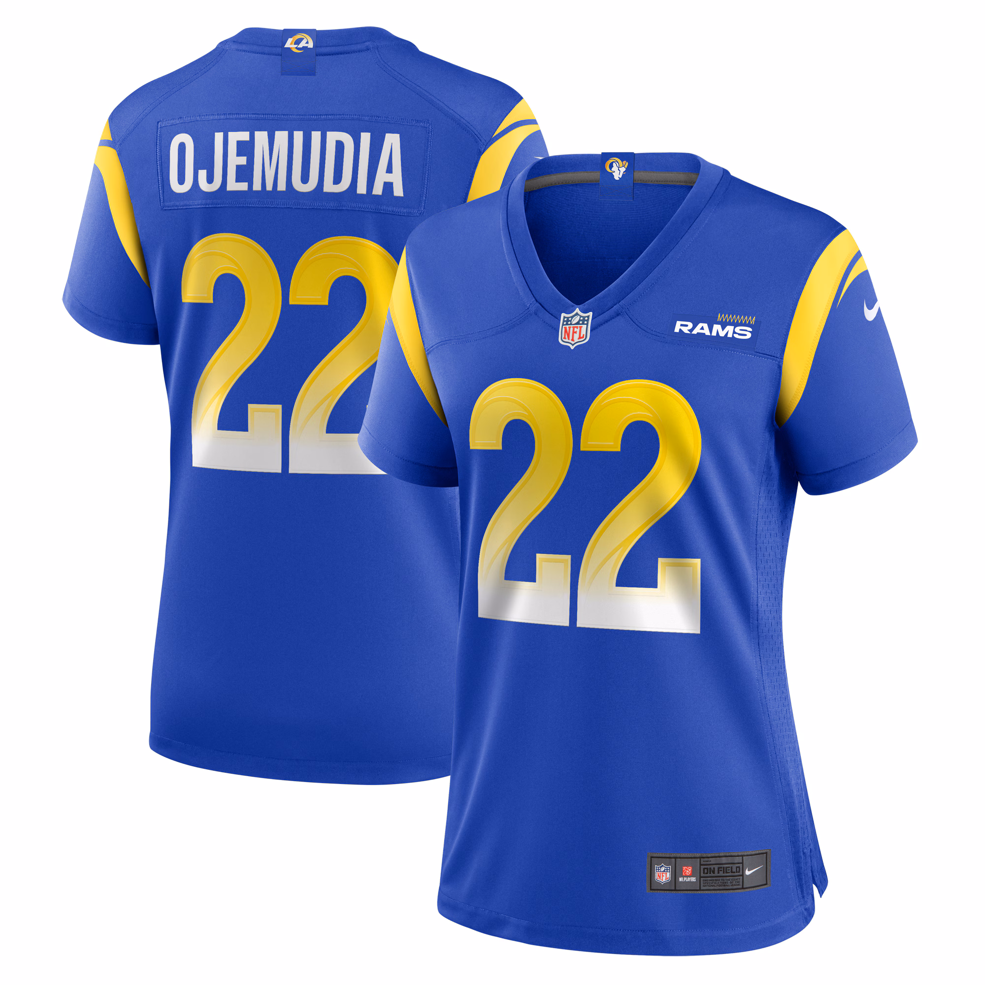 Michael Ojemudia Los Angeles Rams Women's  Game Jersey -  Royal