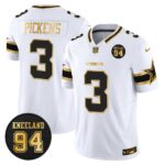 Dallas Cowboys 94 Marshawn Kneeland Memorial Patch Gold Vapor Limited Jersey - All Stitched