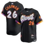 Men's #26 Matt Chapman San Francisco Giants  2025 City Connect Limited Anthracite Jersey