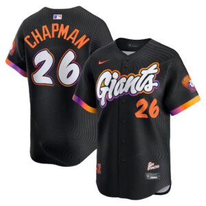 Men's #26 Matt Chapman San Francisco Giants  2025 City Connect Limited Anthracite Jersey
