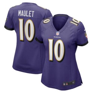 Arthur Maulet Baltimore Ravens Women's  Game Jersey -  Purple