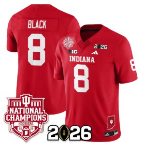Kaelon Black #8 Indiana Hoosiers Vapor Limited Football Jersey - 2025 National Champions - All Stitched