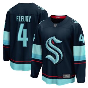 Haydn Fleury Seattle Kraken Home Breakaway Player Jersey - Deep Sea Blue
