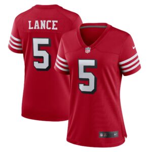 Trey Lance San Francisco 49ers  Women's Alternate Game Jersey - Scarlet