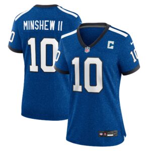 Gardner Minshew Indianapolis Colts  Women's Indiana Nights Alternate Game Jersey - Royal