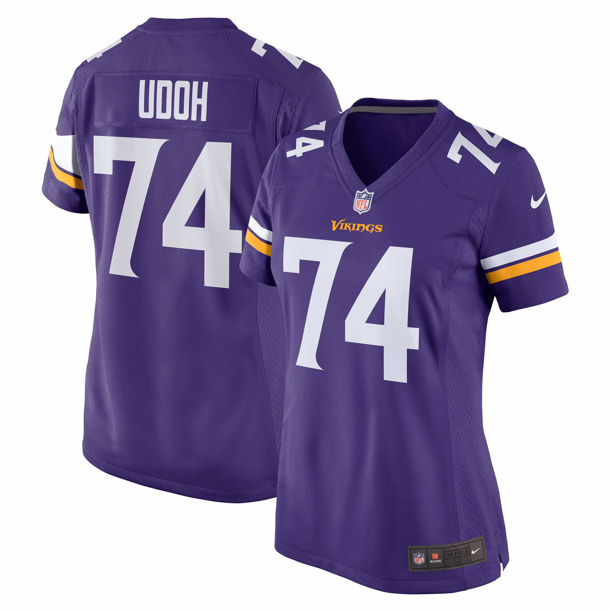 Oli Udoh Minnesota Vikings Women's Game Jersey - Purple