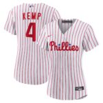 Women's Philadelphia Phillies Otto Kemp #4 White Home Replica Jersey