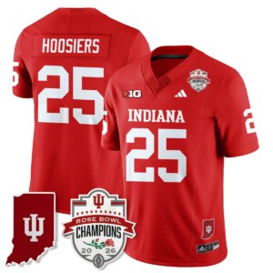 Hoosiers #25 Ndiana Hoosiers Indiana H Vapor Limited Football Jersey - Rose Bowl Champions - All Stitched