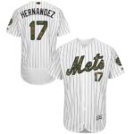 New York Mets #17 Keith Hernandez White(Blue Strip) Flexbase Collection 2016 Memorial Day Stitched Jersey