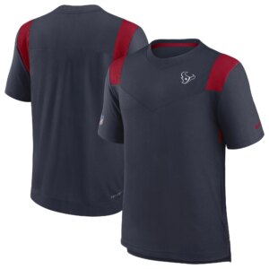 Men‘s Navy Houston Texans Sideline Tonal Logo Performance Player T-Shirt