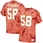 Men's Derrick Thomas Red Kansas City Chiefs Tie-Dye Retired Player Name & Number T-Shirt
