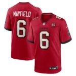 Baker Mayfield #6 Tampa Bay Buccaneers 50th Season Team Game Jersey - Red
