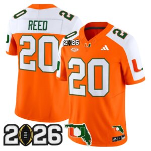 Ed Reed #20 Miami Hurricanes MIA 2026 CFP Final & Florida Patch Vapor Limited Jersey - All Stitched