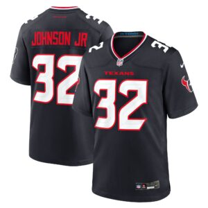 Lonnie Johnson Jr. Houston Texans Team Game Jersey -  Navy